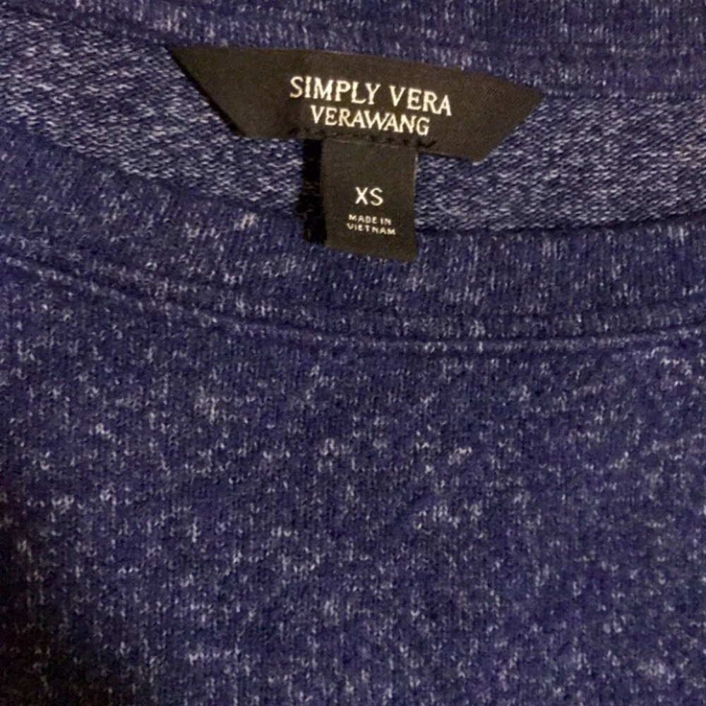 Simply Vera soft blue gray blouse